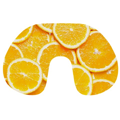 Oranges, Orange, Fruits Travel Neck Pillow from ArtsNow.com Front