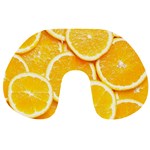 Oranges, Orange, Fruits Travel Neck Pillow