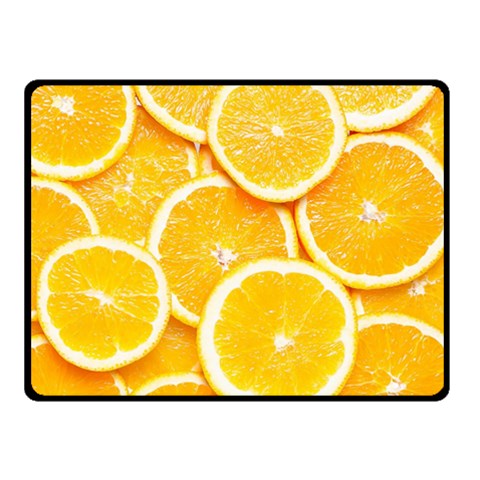 Oranges, Orange, Fruits Two Sides Fleece Blanket (Small) from ArtsNow.com 45 x34  Blanket Front