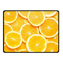 Oranges, Orange, Fruits Two Sides Fleece Blanket (Small) from ArtsNow.com 45 x34  Blanket Front