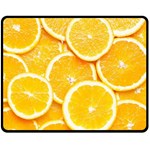 Oranges, Orange, Fruits Two Sides Fleece Blanket (Medium)