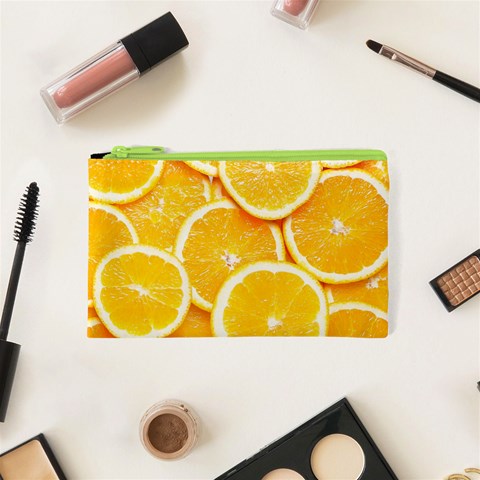 Oranges, Orange, Fruits Cosmetic Bag (XS) from ArtsNow.com Front