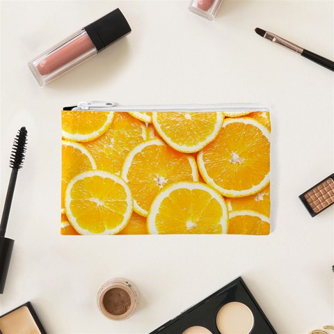 Oranges, Orange, Fruits Cosmetic Bag (XS) from ArtsNow.com Front