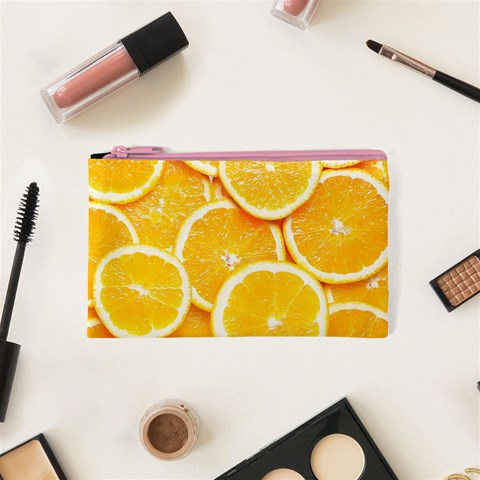 Oranges, Orange, Fruits Cosmetic Bag (XS) from ArtsNow.com Front