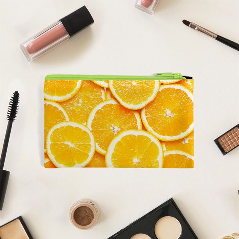 Oranges, Orange, Fruits Cosmetic Bag (XS) from ArtsNow.com Back