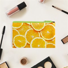 Oranges, Orange, Fruits Cosmetic Bag (XS) from ArtsNow.com Back