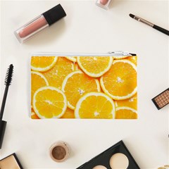 Oranges, Orange, Fruits Cosmetic Bag (XS) from ArtsNow.com Back