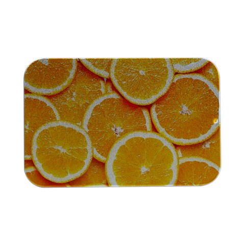 Oranges, Orange, Fruits Open Lid Metal Box (Silver)   from ArtsNow.com Front