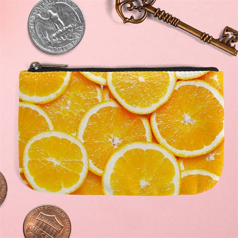 Oranges, Orange, Fruits Large Coin Purse from ArtsNow.com Front