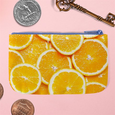 Oranges, Orange, Fruits Large Coin Purse from ArtsNow.com Back