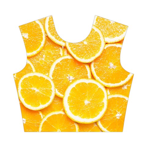 Oranges, Orange, Fruits Cotton Crop Top from ArtsNow.com Front