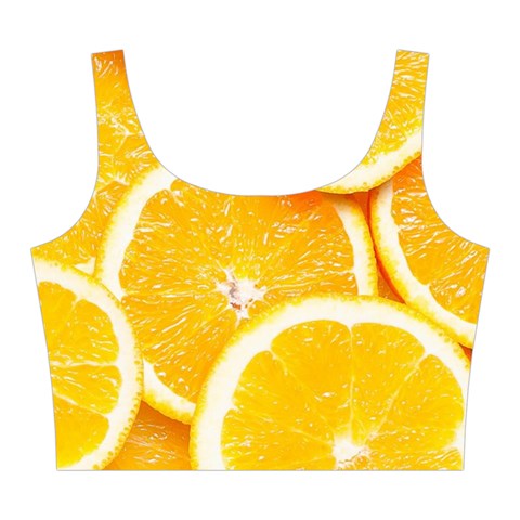 Oranges, Orange, Fruits Midi Sleeveless Dress from ArtsNow.com Top Back