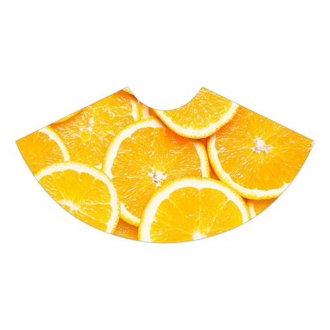 Oranges, Orange, Fruits Midi Sleeveless Dress from ArtsNow.com Skirt Back