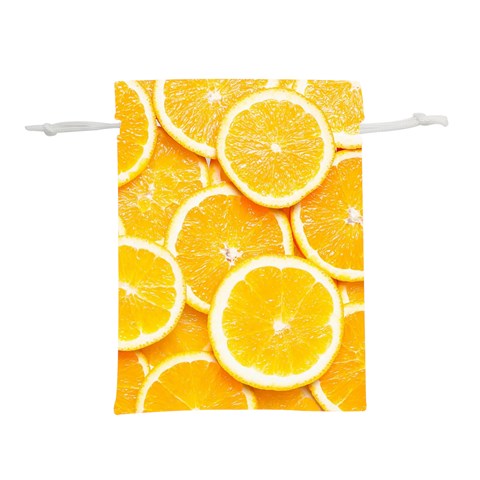 Oranges, Orange, Fruits Lightweight Drawstring Pouch (L) from ArtsNow.com Front