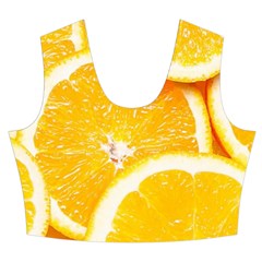 Oranges, Orange, Fruits Women s Crop Top Pleated Skater Rave Skirt from ArtsNow.com Front