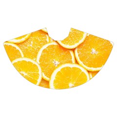 Oranges, Orange, Fruits Women s Crop Top Pleated Skater Rave Skirt from ArtsNow.com Skirt Front