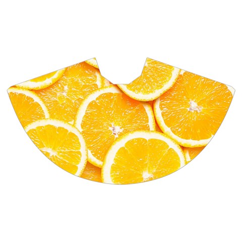 Oranges, Orange, Fruits Women s Crop Top Pleated Skater Rave Skirt from ArtsNow.com Skirt Back