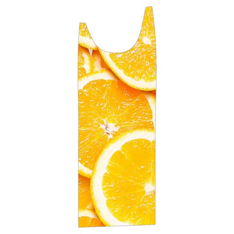 Oranges, Orange, Fruits Kids  Stylish Hooded Puffer Vest from ArtsNow.com Front Right Side