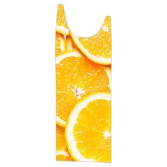 Oranges, Orange, Fruits Kids  Stylish Hooded Puffer Vest from ArtsNow.com Front Left Side