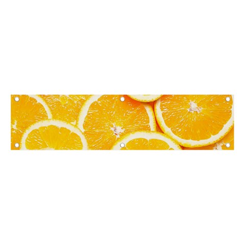 Oranges, Orange, Fruits Banner and Sign 4  x 1  from ArtsNow.com Front