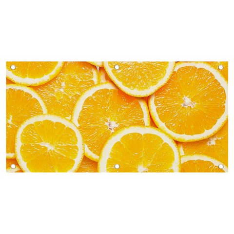 Oranges, Orange, Fruits Banner and Sign 4  x 2  from ArtsNow.com Front