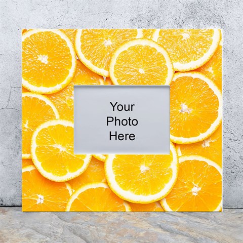 Oranges, Orange, Fruits White Wall Photo Frame 5  x 7  from ArtsNow.com Front