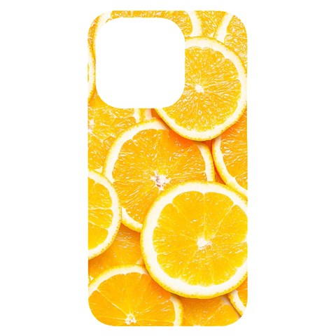 Oranges, Orange, Fruits iPhone 14 Pro Black UV Print Case from ArtsNow.com Front