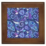 Patterns, Doodles, Pattern, Colorful Framed Tile