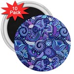 Patterns, Doodles, Pattern, Colorful 3  Magnets (10 pack) 