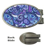 Patterns, Doodles, Pattern, Colorful Money Clips (Oval) 