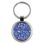 Patterns, Doodles, Pattern, Colorful Key Chain (Round)