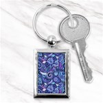 Patterns, Doodles, Pattern, Colorful Key Chain (Rectangle)