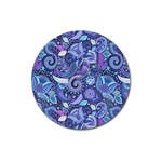 Patterns, Doodles, Pattern, Colorful Magnet 3  (Round)