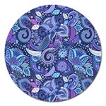 Patterns, Doodles, Pattern, Colorful Magnet 5  (Round)