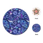 Patterns, Doodles, Pattern, Colorful Playing Cards Single Design (Round)