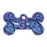 Patterns, Doodles, Pattern, Colorful Dog Tag Bone (One Side)