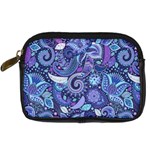 Patterns, Doodles, Pattern, Colorful Digital Camera Leather Case