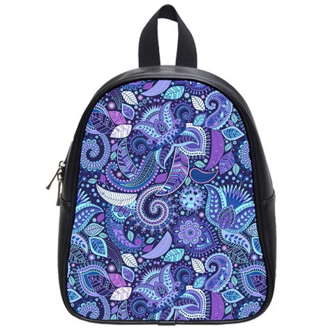 Patterns, Doodles, Pattern, Colorful School Bag (Small) from ArtsNow.com Front