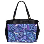 Patterns, Doodles, Pattern, Colorful Oversize Office Handbag (2 Sides)