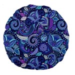 Patterns, Doodles, Pattern, Colorful Large 18  Premium Round Cushions