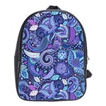 Patterns, Doodles, Pattern, Colorful School Bag (XL)