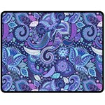 Patterns, Doodles, Pattern, Colorful Two Sides Fleece Blanket (Medium)