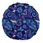 Patterns, Doodles, Pattern, Colorful Large 18  Premium Flano Round Cushions