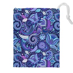 Patterns, Doodles, Pattern, Colorful Drawstring Pouch (5XL) from ArtsNow.com Front