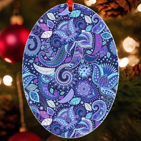 Patterns, Doodles, Pattern, Colorful UV Print Acrylic Ornament Oval from ArtsNow.com Front