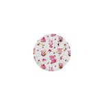 Pink Woodland Animals, Koteto 1  Mini Buttons