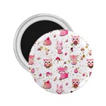 Pink Woodland Animals, Koteto 2.25  Magnets