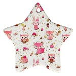 Pink Woodland Animals, Koteto Ornament (Star)