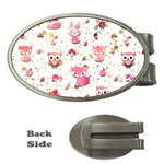 Pink Woodland Animals, Koteto Money Clips (Oval) 