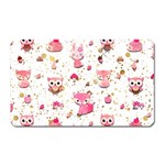 Pink Woodland Animals, Koteto Magnet (Rectangular)